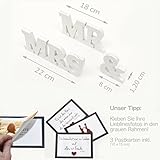 FRED´S LIFE – Mr & Mrs Holzbuchstaben und Deko-Fotohalter – Hochzeit, Hochzeitsdekoration, Dekoration, Geschenk, Jahrestag, Wohnung, Hochzeitsgeschenk, Hochzeitsdekoration - 7