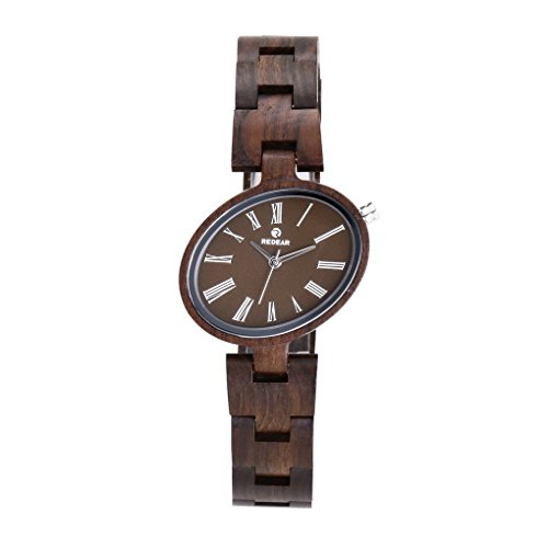 ACMEDE Damen Herren Holzuhr Holz Armbanduhr aus 100% Nussbaumholz mit Holzarmband handgefertigte Uhr ACMEDE Damen Herren Holzuhr Holz Armbanduhr aus 100% Nussbaumholz mit Holzarmband handgefertigte Uhr