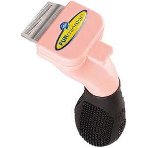 FURminator Fellpflege Fellpflege deShedding-Pflegewerkzeug (für Kleintiere wie Kaninchen oder Frettchen, reduziert das Haaren und verringert Haarballen), 1 stück