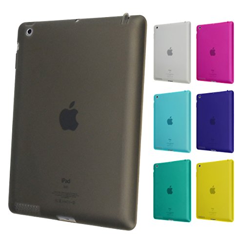 doupi PerfectFit Schutzhülle mit Staubstöpseln für iPad 2 3 4 Staubschutz eingebaut Matt Clear Design TPU Schutz Hülle Silikon Schale Bumper Case Schutzhülle Cover, gelb - 6