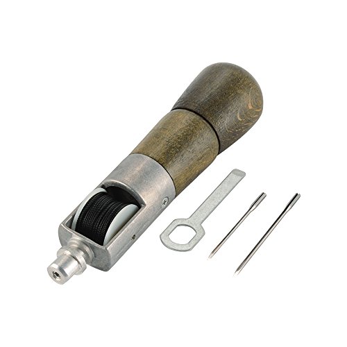 Kreema Leathercraft Cierre autom¢tico Costura costura Agujas de hilos de rosca Tela de cuero Tienda de vela Pro Tools Kit