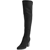 MARYPAZ, Bota mosquetera negra con elástico y suela track para Mujer 38 EU  : Amazon.es: Zapatos y complementos