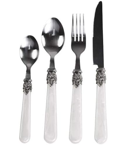Set Di 6 Forchette Da Tavola Rivadossi Sandro – Stile Bamboo, Acciaio Inox 18/10 E Manico In PMMA, 100% Made In Italy