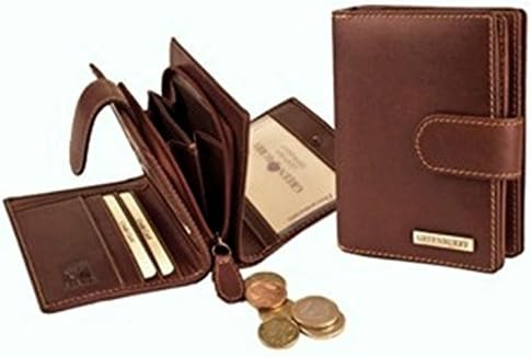 4509 24 Chestnut Bar Purse Wallet Cow Pullup Leather Greenburry