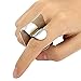 Weisy Stainless Steel Palette Ring Nail Art Cosmetics Makeup Gel Mixing Paint Manicure Tool