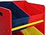 Premier Housewares 3-Tier Storage Unit with Pine Frame and 6 Canvas Tubes