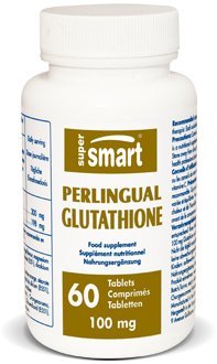 Supersmart - antiOxydants - Perlingual glutathione - Contenance: 60 comprimés. 100 mg