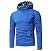 Produktbild Geili Herren Hoodie Camouflage Patchwork Kapuzenpullover Slim Fit Sweatjacke Kapuzenjacke Reißverschluss Sweatshirt Männer Oversized Pullover Kapuzenpulli Langarmshirt mit Tasche