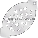 Face Paint Stencils - Multi Hearts 038