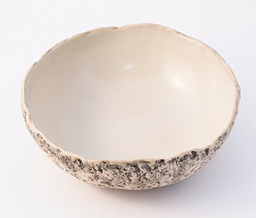 Stunning NATURAL WHITE handmade ceramic soup bowl, stoneware pottery salad bowl, Muesli &amp; Serving bowl, Wedding gift, Christmas gift, Birthday gift. 7 natural color glaze variations to choose from.
