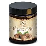 Manteca de Karité Shea 100ml - Prensada en Frío - Butyrospermum Parkii - África - Ghana - 100% Limpio y Natural - para el Cuidado Intensivo del Rostro - Cuidado Corporal - Cabello - Ideal para Masajes