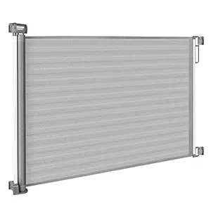 Retractable Baby Gates Grey Mesh Safety Dog Gate 35