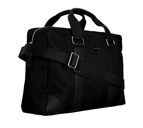 SANCTIVE Businesstasche Herrentasche Arbeitstasche inkl Laptop Fach 15 6 Zoll Umh ngetasche Herren M nner Tasche mit Leder Stripes schwarz reviews SANCTIVE Businesstasche Herrentasche Arbeitstasche inkl Laptop Fach 15 6 Zoll Umh ngetasche Herren M nner Tasche mit Leder Stripes schwarz