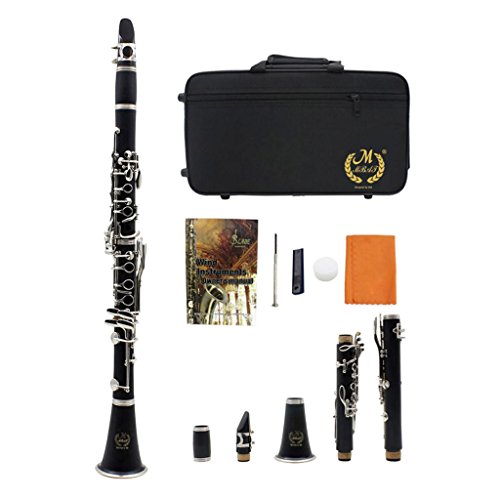 Preisvergleich Produktbild Shiwaki Schwarze B Klarinette Mit Taschen, Rohrclip, Flötenrohr Und Kopfbedeckung