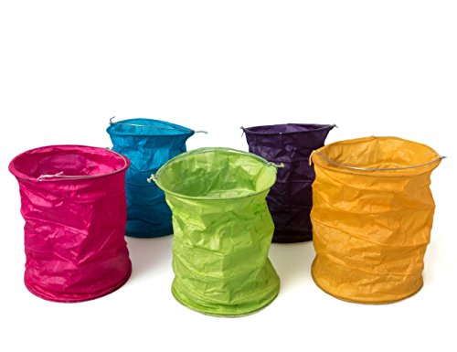 kadoh Papierlampions Set of 5 rainbow (M)