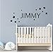 Produktbild ZOUYUN Wandaufkleber persönlichkeit Name Sterne wandaufkleber kinderzimmer Junge Baby Schlafzimmer wandkunst Aufkleber abnehmbare Vinyl kinderzimmer Dekoration wandbild ay1174 57 * 30 cm