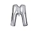 Produktbild RepairMedia-Shop RM XL Buchstabe Silber Helium Gas Ballon Folienballon Aluminium Luftballon A - Z Letter Silver Silber 41cm RM (M)