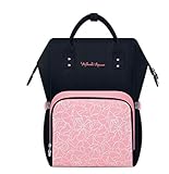 Gran capacidad, compartimentos para botellas, ropa de bebé, pañales, toallas, babero, cambiador, mucho espacio para bebés y madres, mantiene todo muy bien organizado。