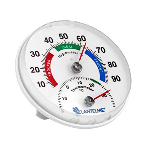 Lantelme 5976 Thermometer – Hygrometer 3 Stück Set – Analog und Bimetall - 2