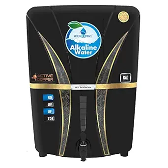 Aquadpure Alkaline + ORP with Active Copper + RO + UV + UF + TDS Controller/Adjuster RO Water Purifier-12 Liter Storage Fully Automatic