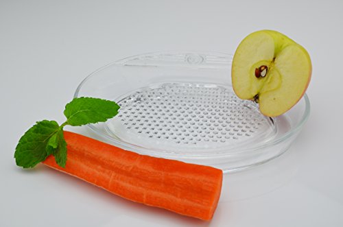 /151/ Fruit Vegetable Baby Food Glass Grater 210mm Hand Safe