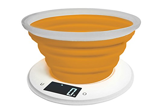 Digitale Küchenwaage mit Schüssel bis 5 KG Feinwaage Küchen Waage Orange oder Grün (Orange) - 2