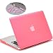 Produktbild Lention Harte Hülle mit Anschlusssteckern kompatiblen MacBook Pro (13 Zoll, Ende 2008 bis Mitte 2012)-Modell A1278, mit CD/DVD-Laufwerk, Gehäuse aus mattem Kunststoff mit Gummifüßen (Frost Pink)