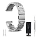 Produktbild FashionAids Uhrenarmband, 22 mm, 20 mm, 18 mm, Edelstahlarmband, Metall-Ersatzarmband mit Werkzeug und Stiften – für Damen- und Herren-Armbanduhr