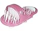 Shower Feet Scrubber Foot Cleaner Washer Bath Brush with Built-In Pumice in Blue and Pink (PINK)