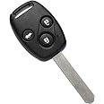 Alamor 3 Button Remote Key Fob 433Mhz Id48 compatible with Hon-da Accord 2003-2005 Crv 2005-2006