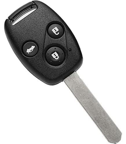 Auto Funk Schlüssel Gehäuse Ersatz Für Honda Accord Civic CR-V – 3 Tasten Gehäuse + HON66 Rohling | Ohne Elektronik
