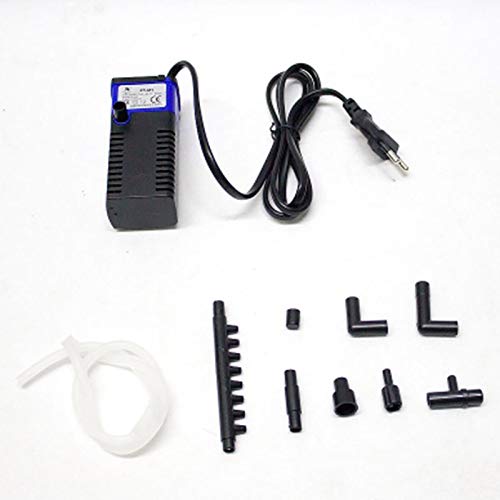 qumingchenba Mini 3 in 1 Aquarium Internal Filter 4W Fish Tank Submersible Pump Spray