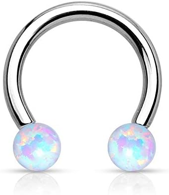Piercing Horseshoe – Opal White