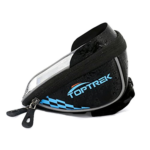 Toptrek Fahrradtaschen Fahrrad Rahmentaschen Rennrad Radtaschen Wasserdicht Fahrradzubehör Brauchbar für die Handys Kleiner als 5.5 Inch sind - 4