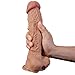 Produktbild YAMADIE RealitäT Riesige Dildo Cock Sucker Dildo Weibliche Anal G-Punkt Massage Unisex Erwachsene Spiel Sex Gesundheit AusrüStung PVC 24,5 * 5 cm