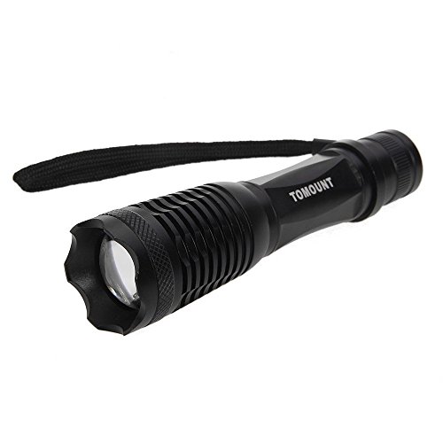 TOMOUNT CREE Taschenlampe Flashlampe XM-L T6 Weiß 800LM Zoombar LED Flashlight Lampe Bergsteigen Biken Camping