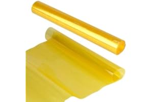 ‎RILOER Riloer Car Light Film, getönte Vinylfolie für Scheinwerfer, Rücklicht, Nebelschlussleuchte, gelb, 30 cm x 100 cm