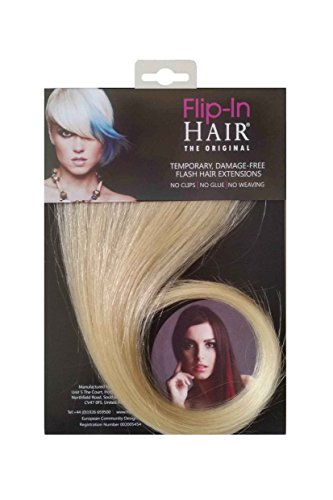 Flip-In Hair Flash, Light Blonde Number 613 16-inch/ 40 cm