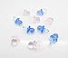 Baby Shower Confetti Pink, Blue & Pink & Blue Mix Baby Pacifiers Dummies Acrylic Smooth Crystal Effect Table Decorations x 20 (Pink)