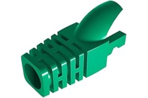 VIVOCH 50 Pcs Cat5 Cat5E Cat6 Strain Relief Boot, RJ45 Plug Connector Cover Modular Network Plug Connector Cap Cable Connector Boots, Green