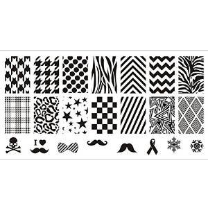 Born Pretty Nail Art Stamp Template Image Plate Selected Classic Patterns BPL006
