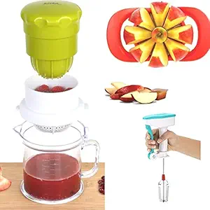 Redfam mini hand press multi juicer orange, graps, stawberry, fruit juicer multi use nano hand press Juicer small size makes It suitable for any small place, fruit juice maker, small juicer, mini juicer, mini hand juicer, mini small nano 2 in 1 manual juicer and get powefree hand blender and apple cutter free