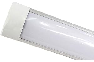 VETRINE IN RETE Vetrineinrete® Plafoniera led slim sottopensile tubo neon 9 19 28 38 watt 30 60 90 120 cm luce calda 3000 k per soffitto mensole ripiani (30cm 9w) C51
