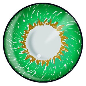 Edit verde 3 Ton Contacto lente (par) 90 días objetivos