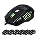 Produktbild QKa Gaming Mice Professional Colorful Backlight 7200DPI Optical Wired Gaming Mice geeignet für Office Net Bars