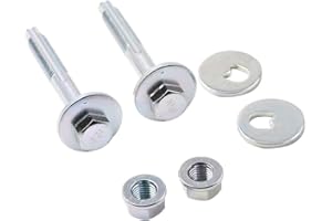 CANJPTON 2Pcs Lower Rear Suspension Toe Alignment 2Pcs Eccentric Bolt Nut Kit Compatible With VW Audi