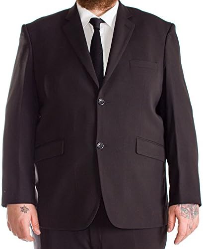 Big Mens Black Cruz Jacket -62" Short