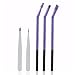 KINGMAS® 5 pcs Professional Slanted Arch Eyes Brow Brush with Angled/Detailing Tweezer Set