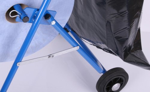 Papierrollenhalter Bodenständer inkl. Müllsackhalter, 100 x 50 x 70 cm, blau - 2