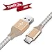 Produktbild Budget&Good Premium Micro USB Nylon Kabel High Speed USB 2.0 Nylon geflochtenes Datenkabel Ladekabel für Android, Samsung, HTC, Motorola, Nokia, LG, HP, Sony, Blackberry,Champagnergold,2Pack 2M